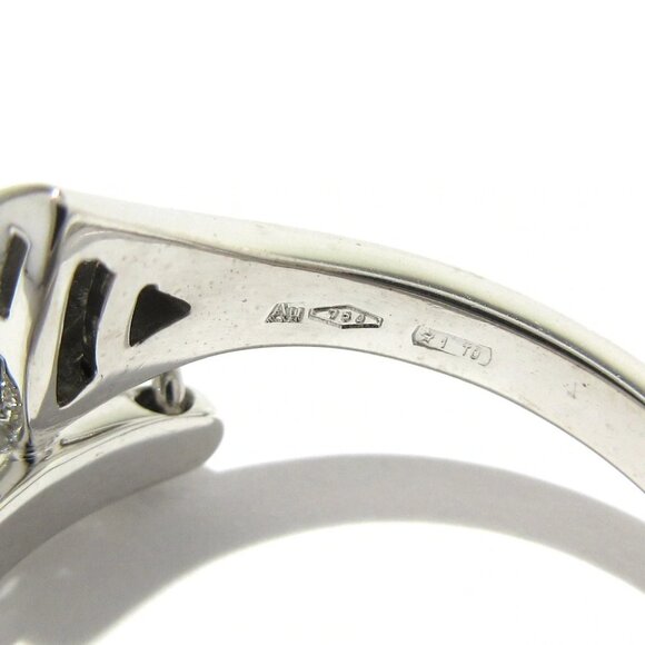 Auth BVLGARI Diva Dream 18K White Gold Diamond F***** Ring #5 3/4 - Picture 4 of 7